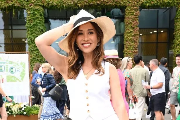 Celebs take over Wimbledon as Myleene Klass and Kirsty Gallacher show up to tennis in the same white outfit