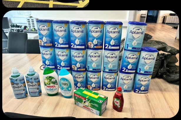 Baby milk seized from car in M6 police sting after shop theft spree