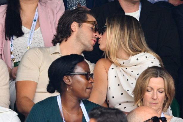 Pregnant Margot Robbie kisses husband Tom Ackerley at Wimbledon – alongside Pippa Middleton and Pink