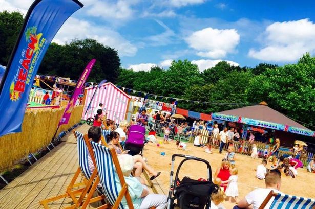 A free giant beach is turning a popular park into a seaside haven this summer