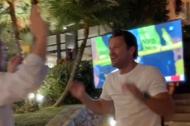 Celebs go wild for Euro win – as Mark Wright starts England chant in busy restaurant and Olly Murs goes wild at Boxpark