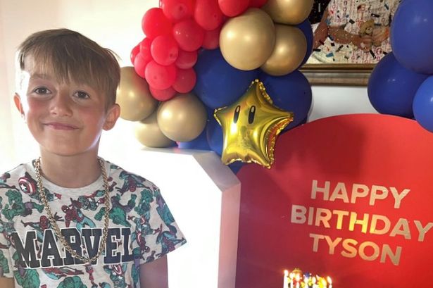 Inside Tyson Fury Jr’s birthday party as son, 8, dances in gold chain before blowing out birthday candles