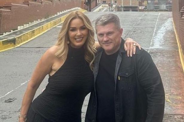 Ricky Hatton and Claire Sweeney in Blackpool to watch World Matchplay Darts