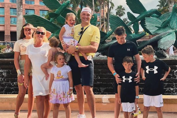 Paris Fury shows off her ‘tan lines’ on epic family holiday with Tyson and their seven kids