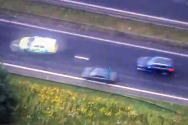 Watch police foil 140mph drugs suspect in 50-mile chase from Blackpool to Manchester