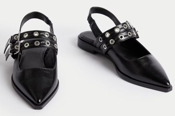 Save nearly £300 with these Ganni-lookalike Marks & Spencer buckle slingback flats