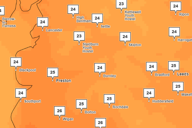 Lancashire set for mini heatwave this week and exact date 26C will hit