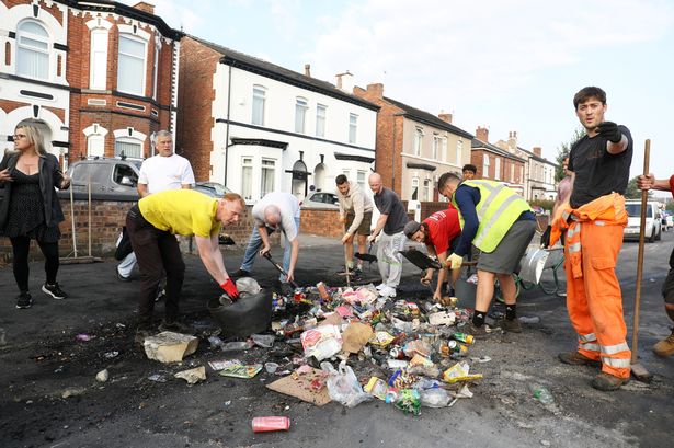 ‘They destroyed our streets, now we’re pulling together to clean up after night of chaos’