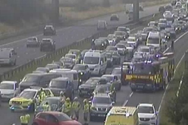 LIVE M6 updates as traffic held and delays building due to serious crash