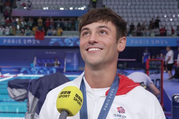 Tom Daley’s son gatecrashes TV interview after Olympics triumph in adorable moment