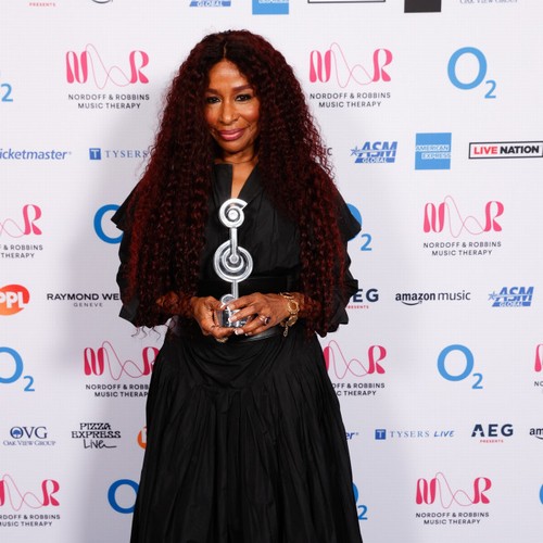 Chaka Khan declares music ‘really does heal’ as she picks up Silver Clef honour