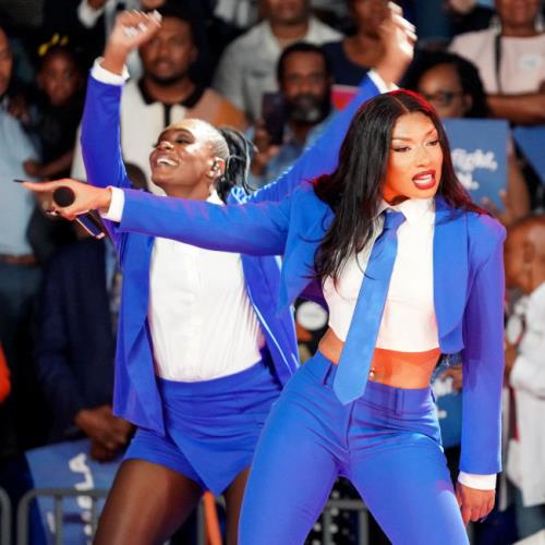 Megan Thee Stallion declared ‘we are about to make history’ at Kamala Harris’ Atlanta rally