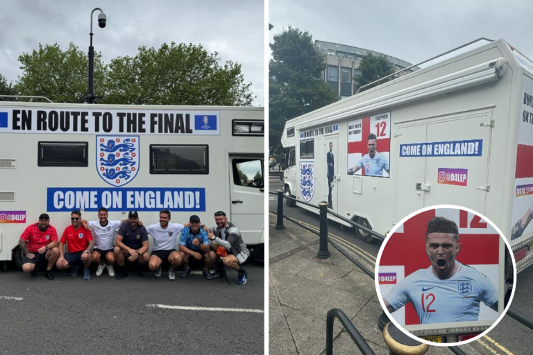 Euro 2024: Trippier’s childhood pals off to Berlin in custom campervan