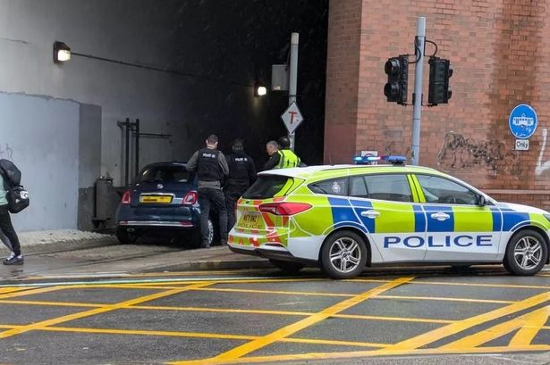 Travel chaos as car gets ‘trapped’ after following tram into tunnel