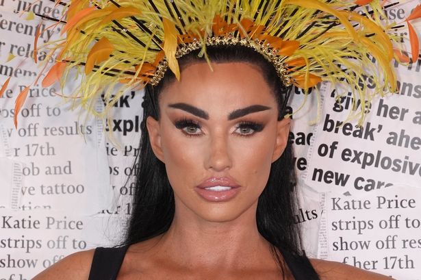 Katie Price sings and turns heads in eye-catching look at photo call for new memoir – after bombshell baby news