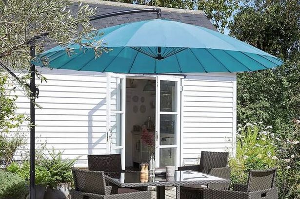 Dunelm’s peacock parasol is a bargain at half-price as shoppers rave about stunning look