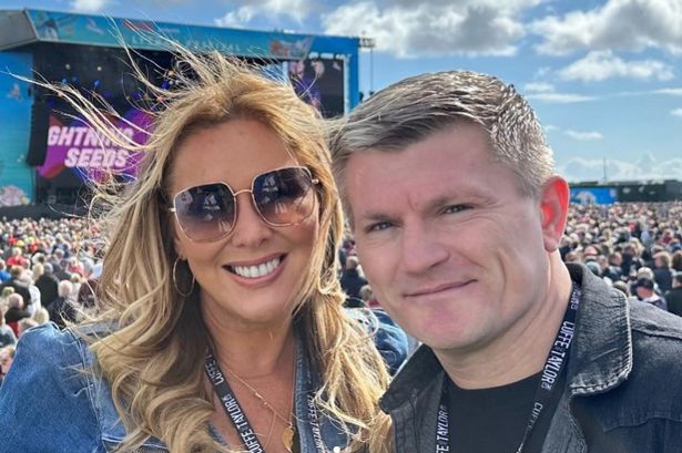 Claire Sweeney shares cosy snaps with Ricky Hatton as they enjoy festival date