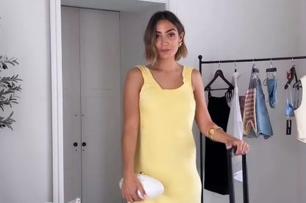 Frankie Bridge’s yellow slip dress that ‘doesn’t take up space’ in your hand luggage is perfect for holidays