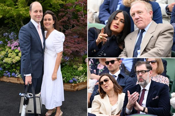 Salma Hayek, Sophie Winkleman and Richard Osman lead celebrities at day 7 of Wimbledon