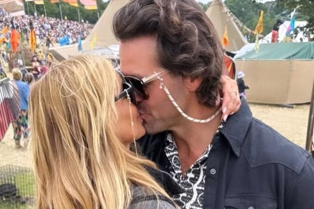 Louise Redknapp seen kissing new man Drew at Glastonbury and fans say she’s never looked happier