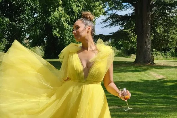 Leona Lewis and adorable daughter Carmel match in yellow tulle dresses for wedding in rare pics