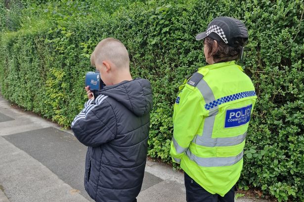 Police catch out drivers on 20mph road as young boy takes charge of speed gun