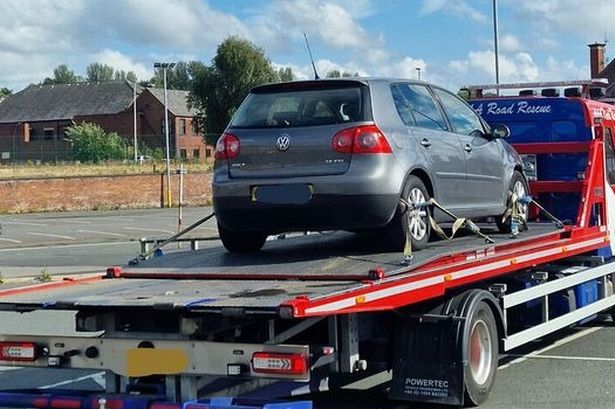 Boy racer tried to impress mates by wheel spinning car… his joy was short-lived