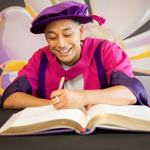 Rap artist Loyle Carner receives honorary degree from University of the Arts London