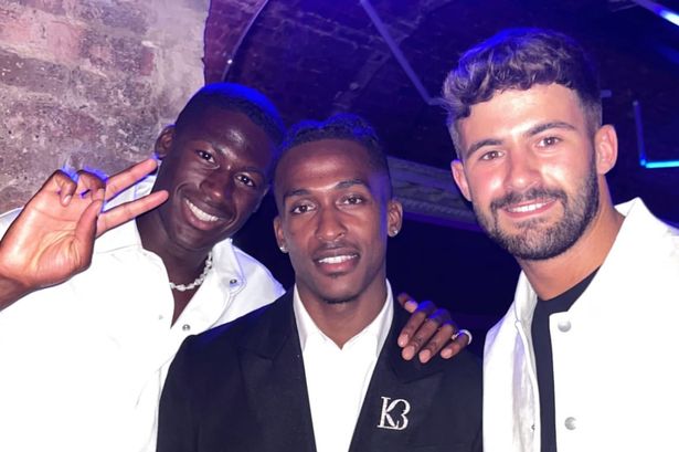 Love Island finalists reunite for a boys night out just days after arriving home