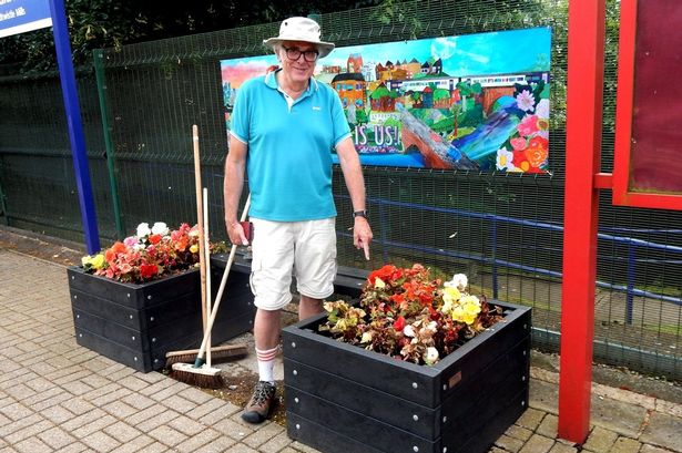 Railway volunteers devastated as ‘urinating vandals’ kill flowers