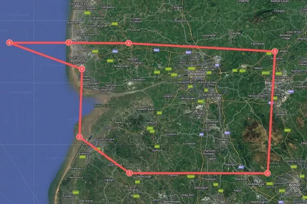 Red Arrows route map and exact timings for Saturday and Sunday as they fly over Lancashire for Blackpool Air Show