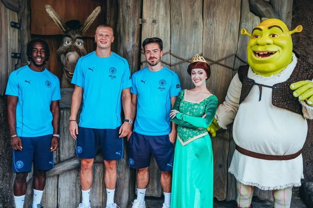 Jack Grealish spotted letting his hair down during fun theme park break with footballer mates