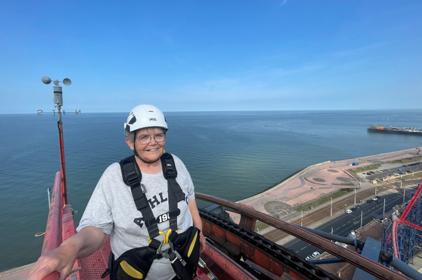 Daredevil gran, 73, climbs to top of Blackpool’s Big One in bucket list quest