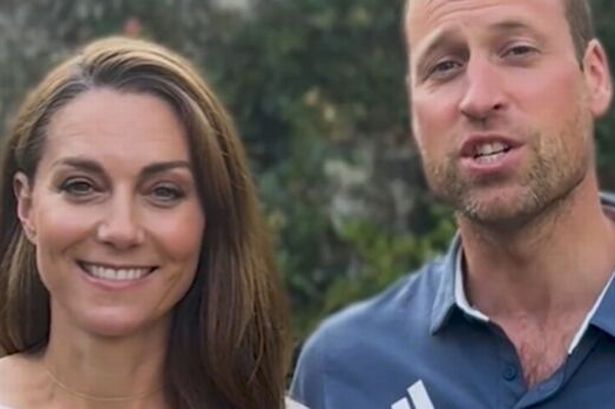 Prince William and Kate Middleton release rare video message – as William debuts dramatic new look