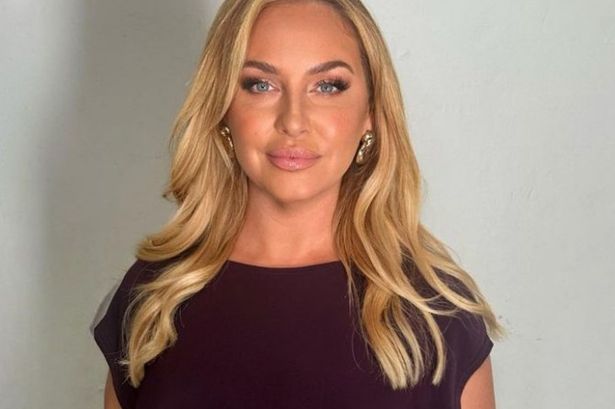 Josie Gibson’s This Morning purple midi dress is perfect for tall women – and it’s on sale