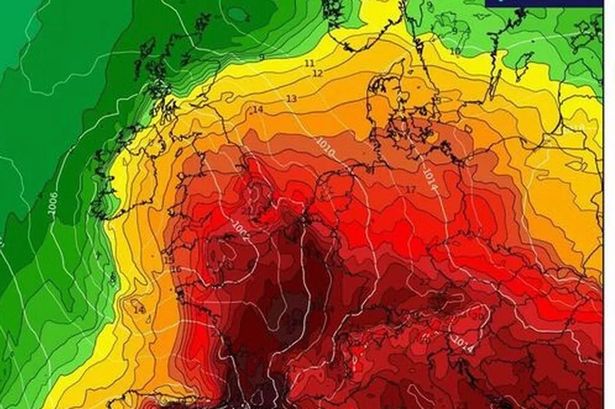 UK weather maps show exact date blistering 37C France heatwave to hit Britain