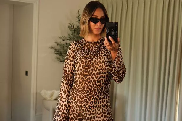 Frankie Bridge wears ‘stunning’ ASOS leopard print dress and fans are ‘rushing’ to buy it