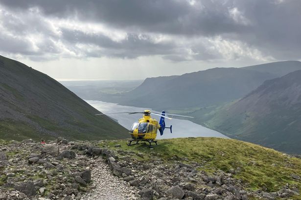 Air ambulance scrambled after Scafell Pike walker falls ill and ‘unable to continue’