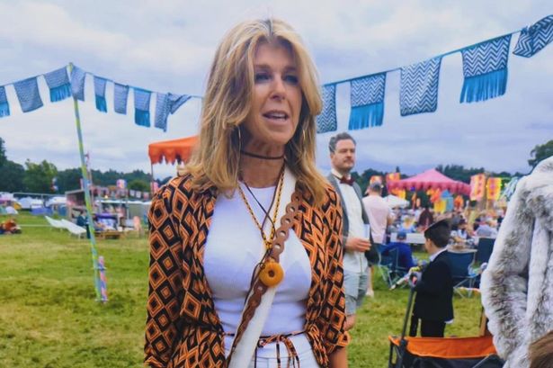 Kate Garraway has a blast as she parties with kids Billy and Darcey at Bestival after tough year