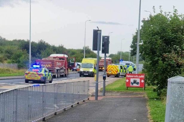 Amounderness Way crash live updates as police and paramedics block road