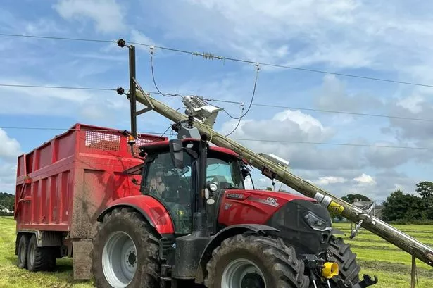 Lancashire farmer escapes death after crashing into electricity pole carrying 33,000 volts