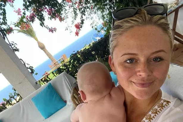 Emily Atack ‘glowing’ in adorable snaps of first family holiday with baby Barney