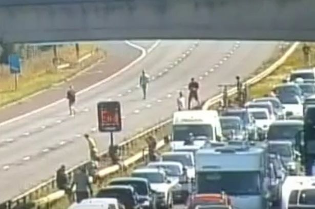 Police slam motorists who ‘abandoned cars and played football’ in middle of the M6