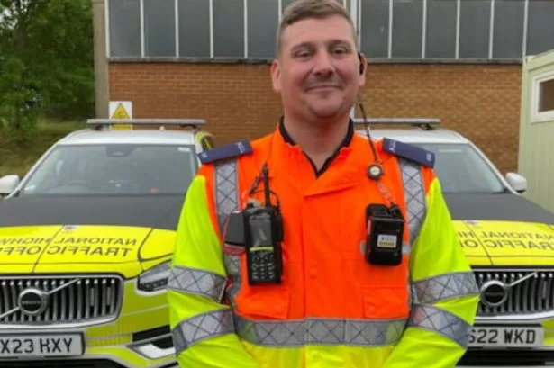 Traffic officer helps ‘distressed’ woman on motorway in early hours of morning