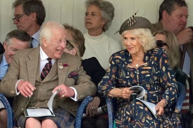 King Charles and Queen Camilla in fits of giggles as they enjoy the Highland Games ahead of accession anniversary