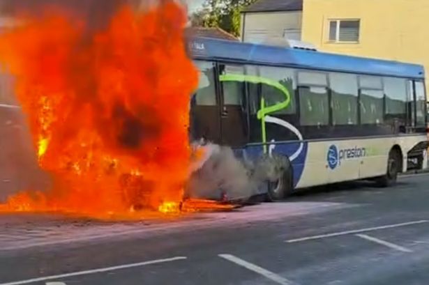 Preston bus fire LIVE updates as Deepdale Road closed and emergency services at scene