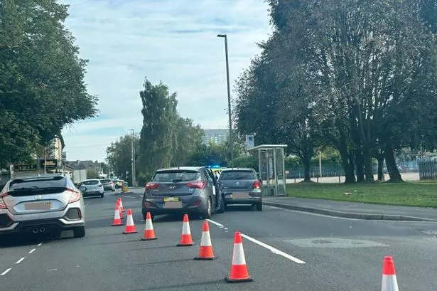 Uber collides with Volkswagen Polo on main route through Darwen