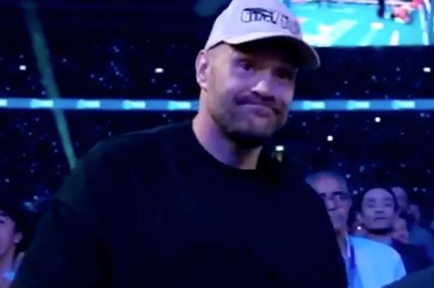 Tyson Fury’s reaction to Anthony Joshua’s defeat to Daniel Dubois caught on camera