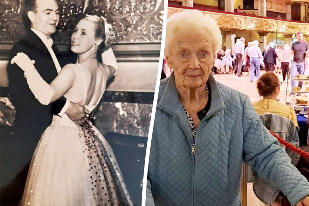 Strictly Come Dancing fan celebrates 100th birthday in iconic Blackpool ballroom where she danced as a teenager