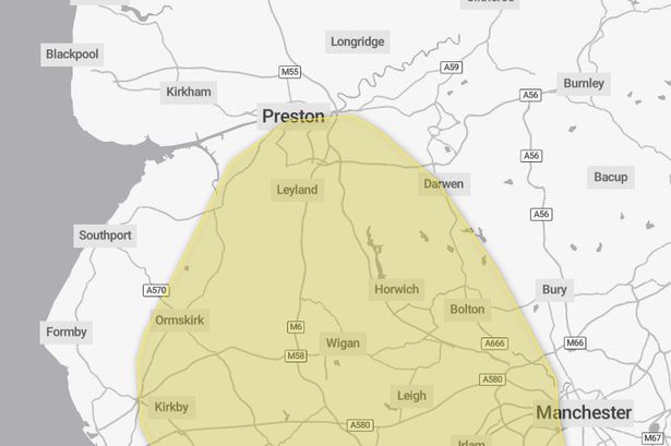 Met Office issues new weather alert for Lancashire with warning to M6, M65 and M61 drivers